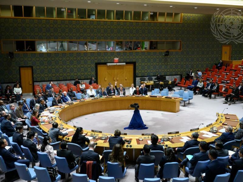 Photo of the U.N. Security Council meeting.