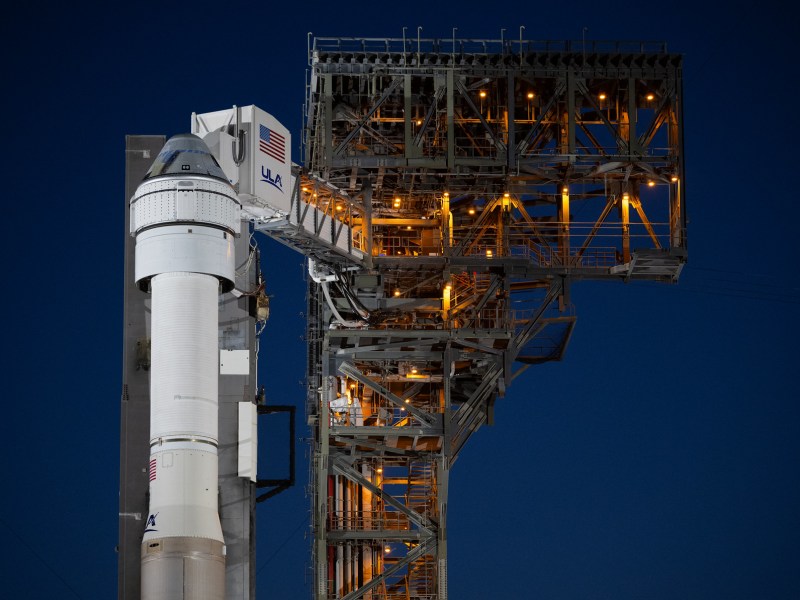 Starliner at the pad