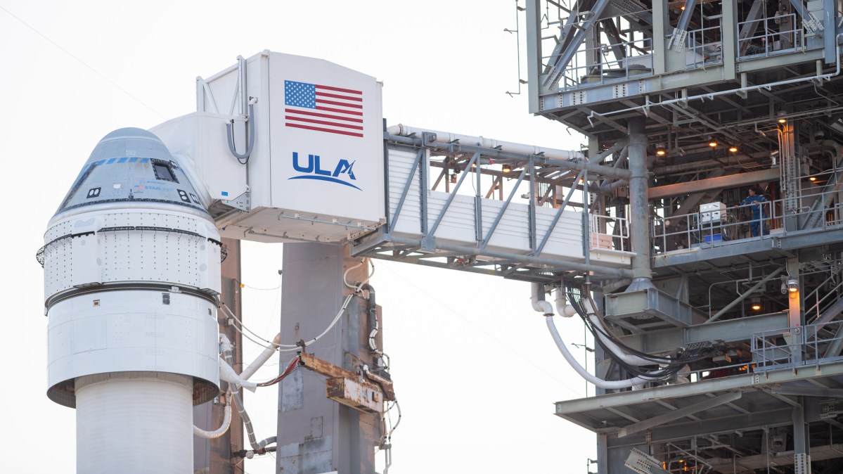 Starliner on pad