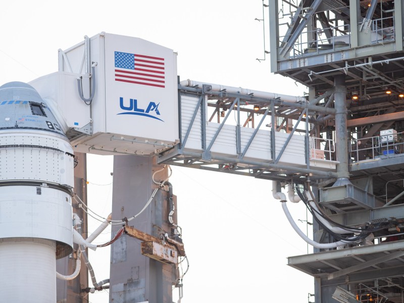 Starliner on pad