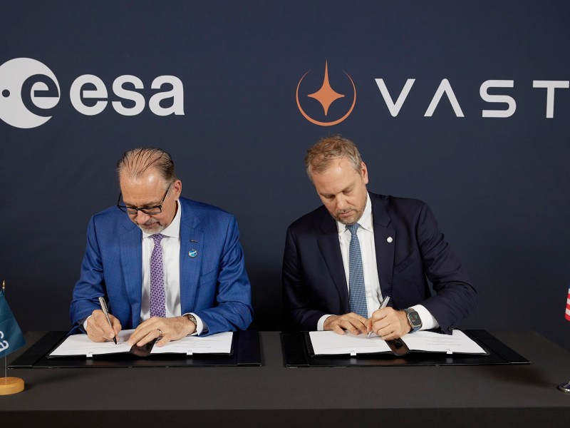 ESA Vast MoU signing