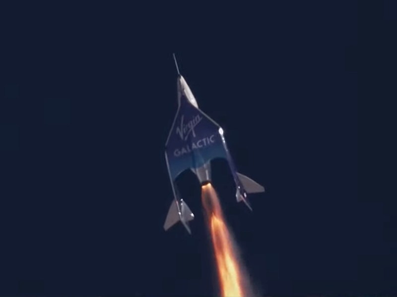 SpaceShipTwo ascent on Galactic 02