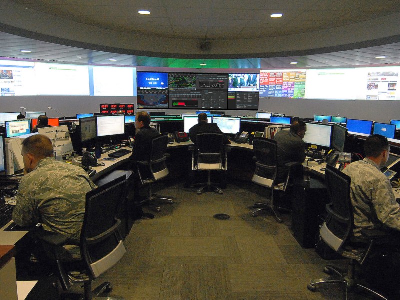 Defense Information Systems Agency command center at Fort Meade, Md. Credit: DoD