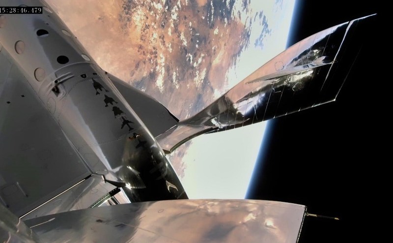 SpaceShipTwo in space