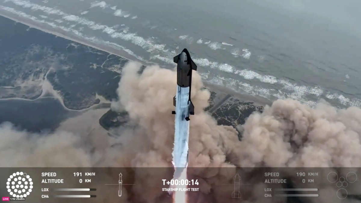 Starship IFT-4 liftoff