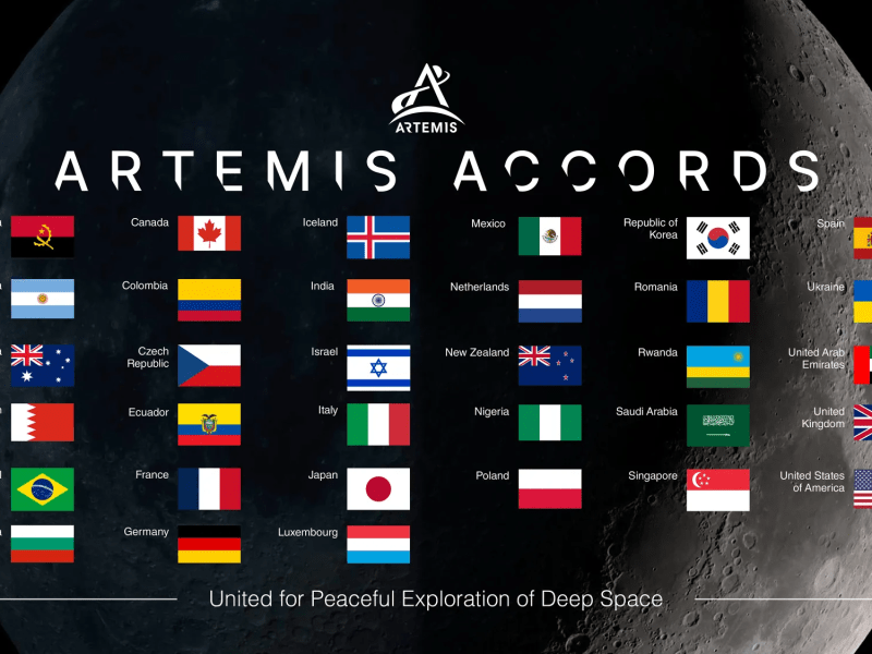 Signatories of the Artemis Accords. Credit: NASA